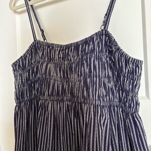 A New Day Navy and White Dress